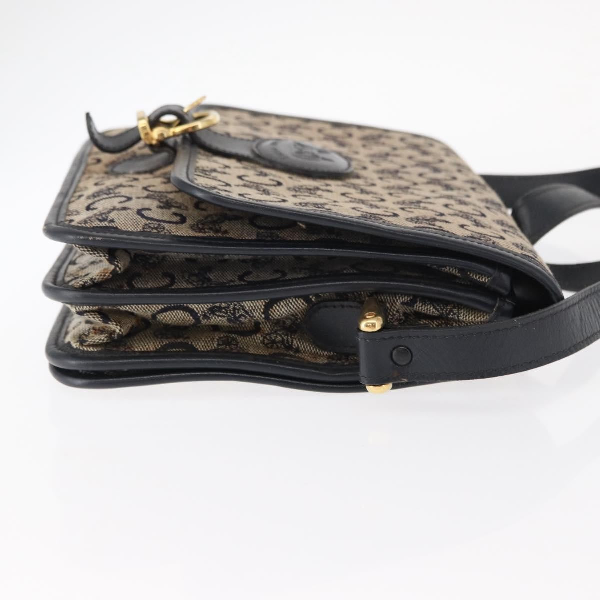 Celine C Sulky Shoulder bag Canvas, NAVY, CANVAS, Shoulder bag