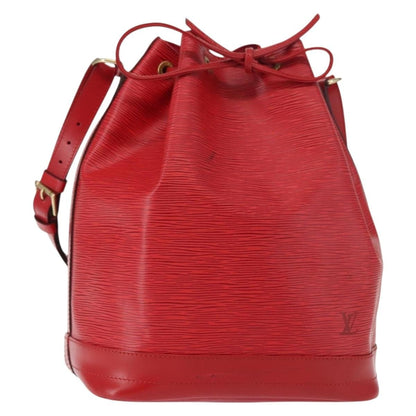 Louis Vuitton Noe Handbag Epi leather, RED, LEATHER, Shoulder bag