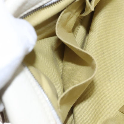 Salvatore Ferragamo Gancini handbag Leather, WHITE, LEATHER, Handbag