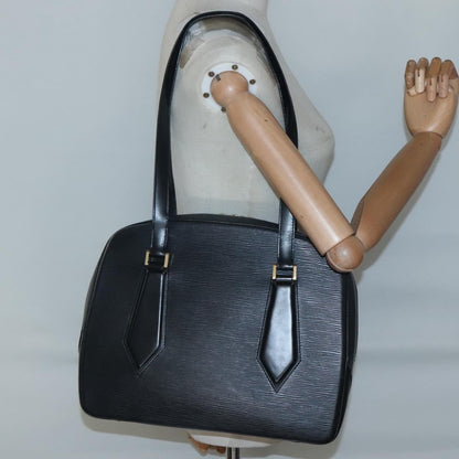 Louis Vuitton Voltaire Handbag Epi Leather, BLACK, LEATHER, Handbag