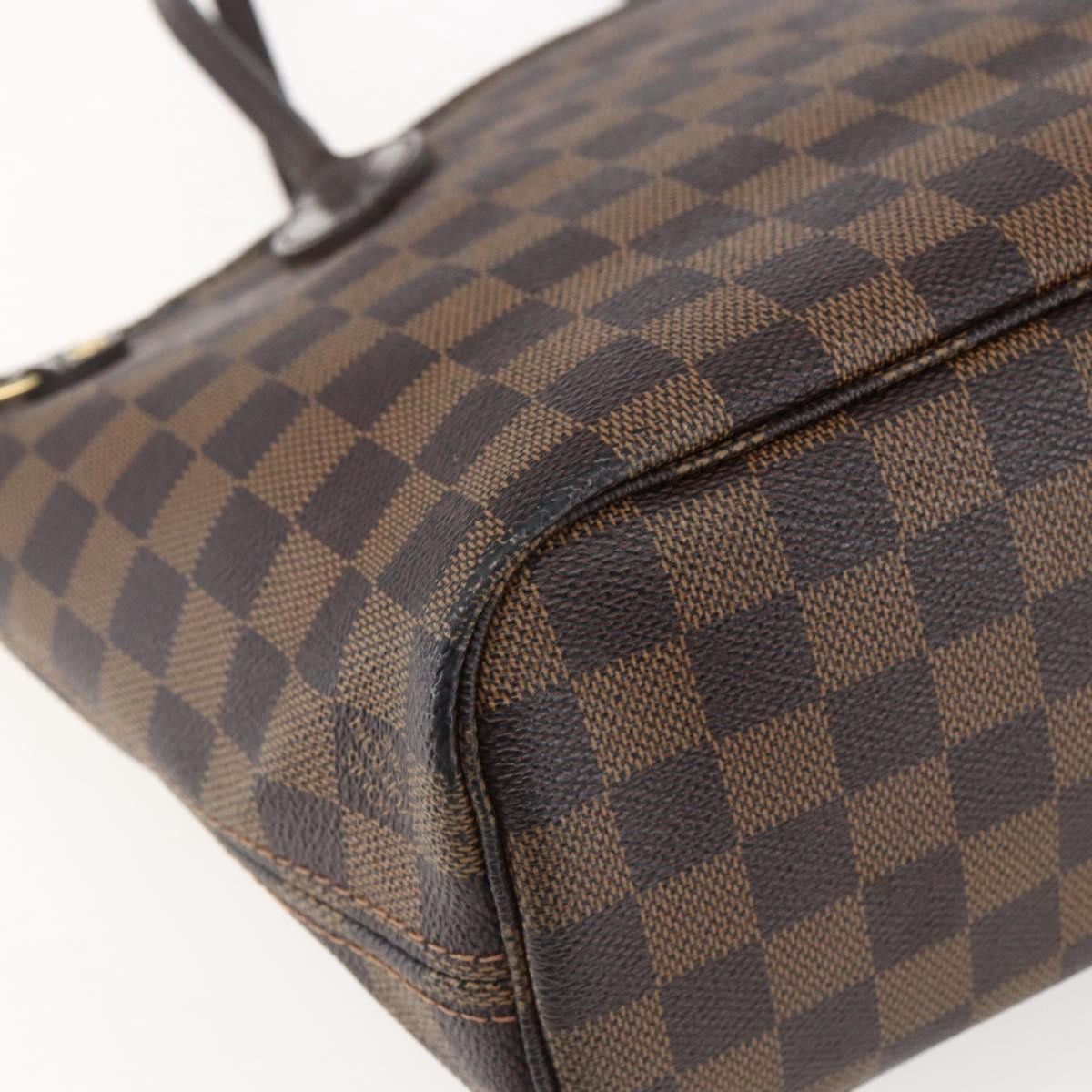 Louis Vuitton Neverfull Tote Damier, BROWN, CANVAS, Tote bag