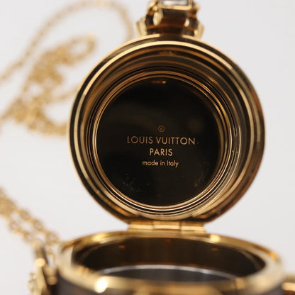 Louis Vuitton Lipstick Case on Chain Monogram Canvas, BROWN, CANVAS, Clutche & pouche