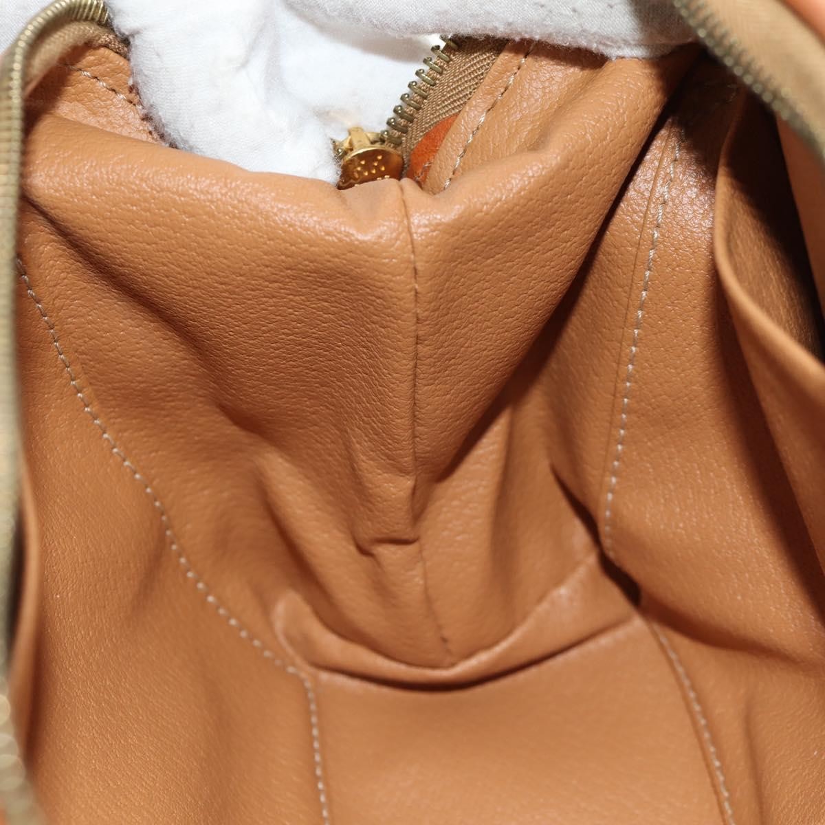 Celine Macadam Pochette Canvas and Leather, BROWN, CANVAS, Clutche & pouche