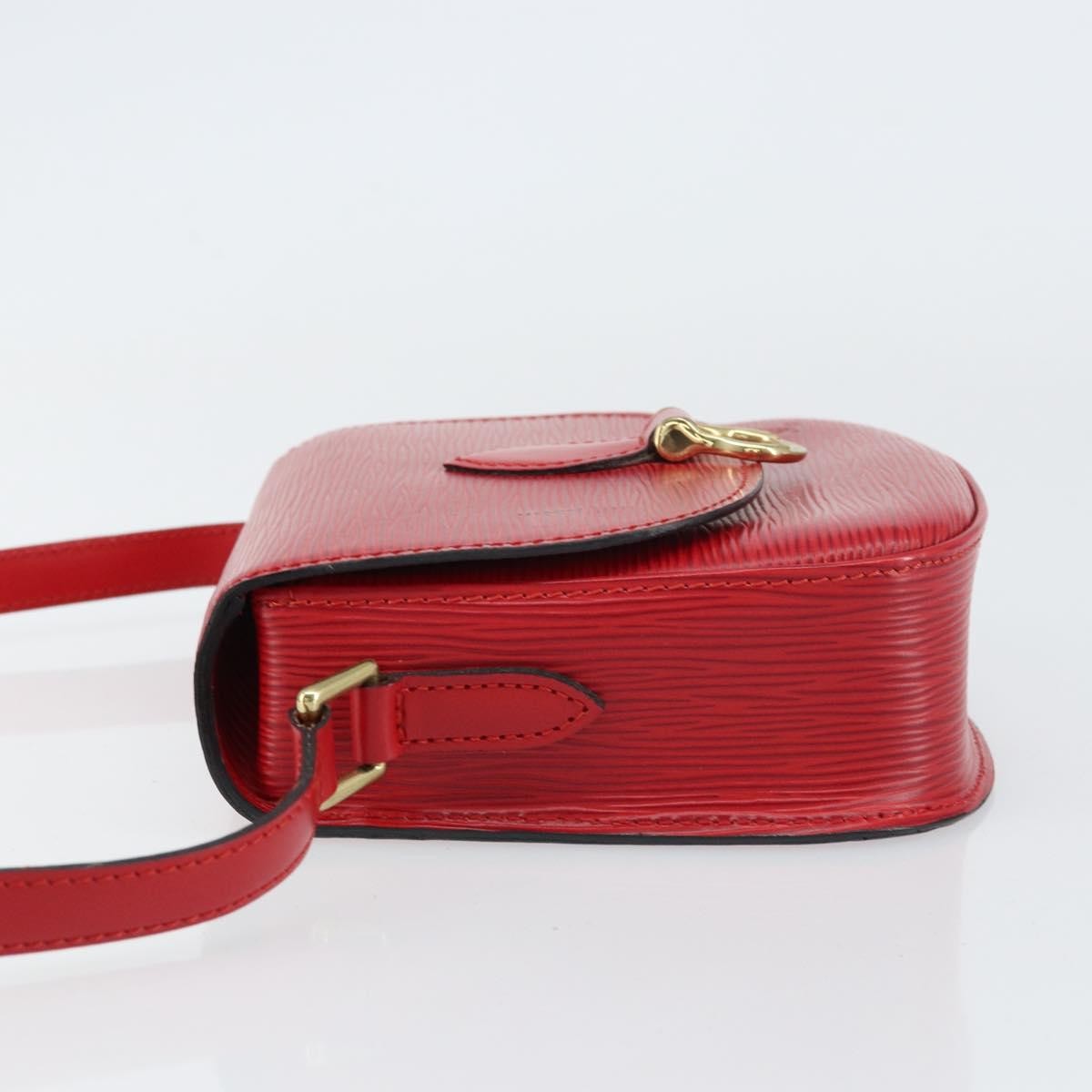Louis Vuitton Saint Cloud Handbag Epi Leather, RED, LEATHER, Shoulder bag