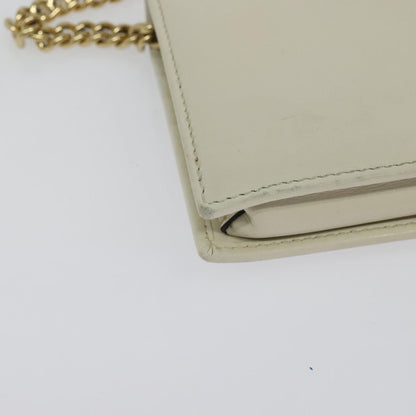 Gucci Horsebit 1955 Chain Wallet Leather, WHITE, LEATHER, Wallets