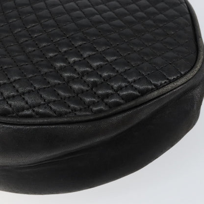 Bally Vintage Handbag Quilted Leather, BLACK, LEATHER, Handbag