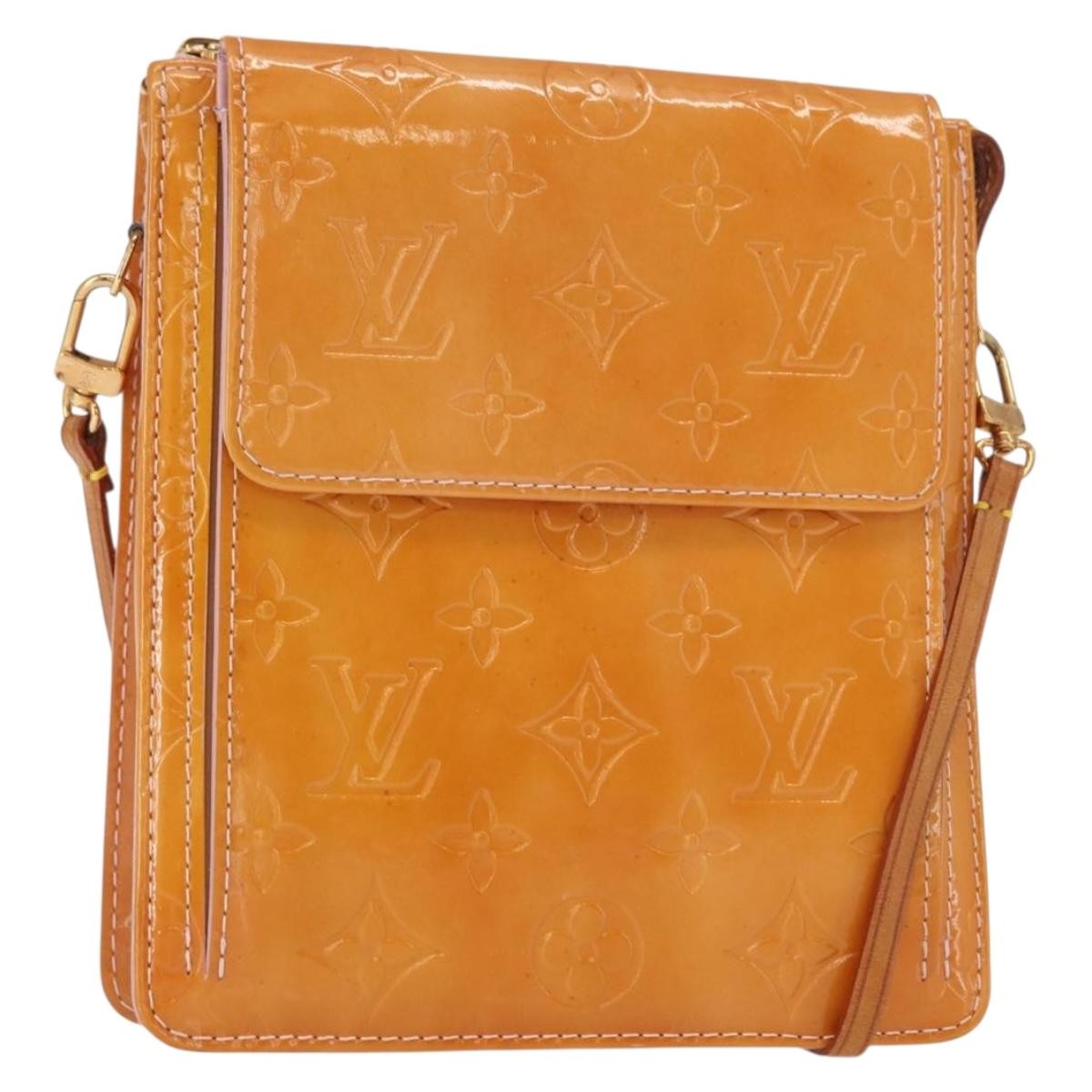 Louis Vuitton Mott Handbag Monogram Vernis, PINK, PATENT_LEATHER, Clutche & pouche