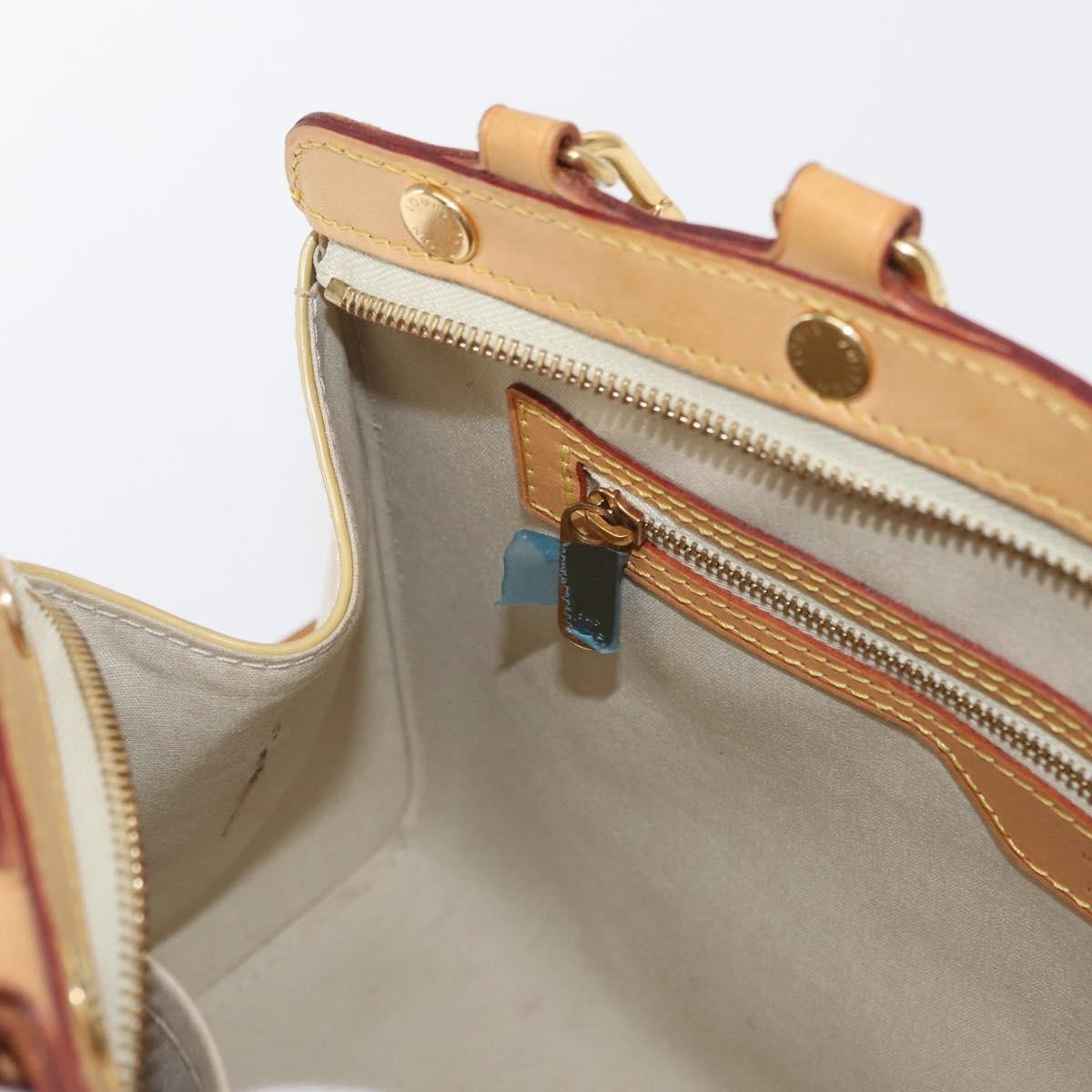 Louis Vuitton Brea Handbag Monogram Vernis, BEIGE, PATENT_LEATHER, Handbag