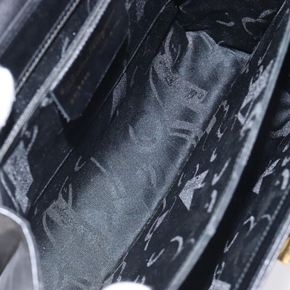 Salvatore Ferragamo Convertible Top Handle Bag Leather, BLACK, LEATHER, Handbag