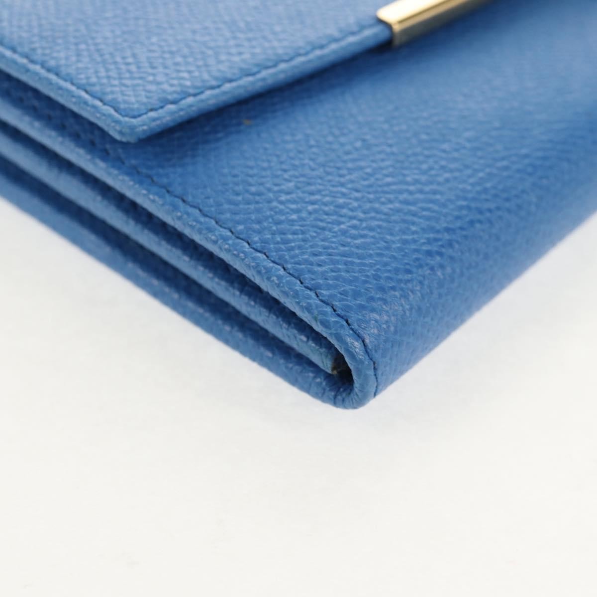 Salvatore Ferragamo Gancini Flap Continental Wallet Leather, Blue, Leather, Wallet