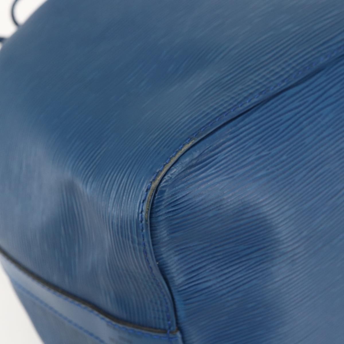 Louis Vuitton Petit Noe Handbag Epi Leather, BLUE, LEATHER, Shoulder bag