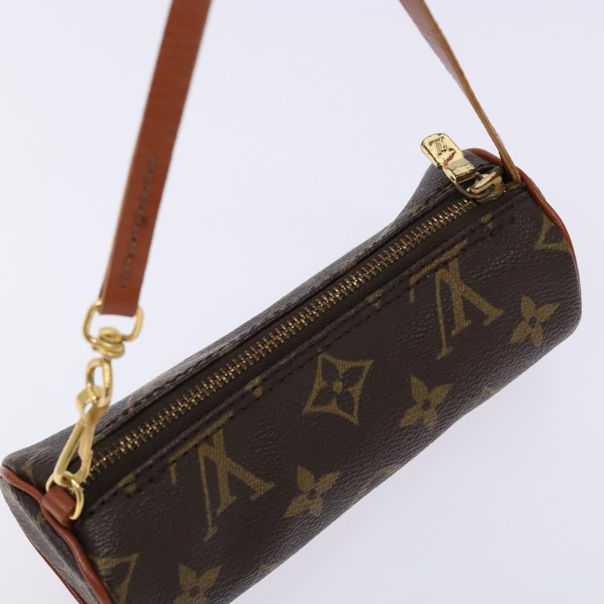 Louis Vuitton Papillon Pochette Monogram Canvas, BROWN, CANVAS, Handbag