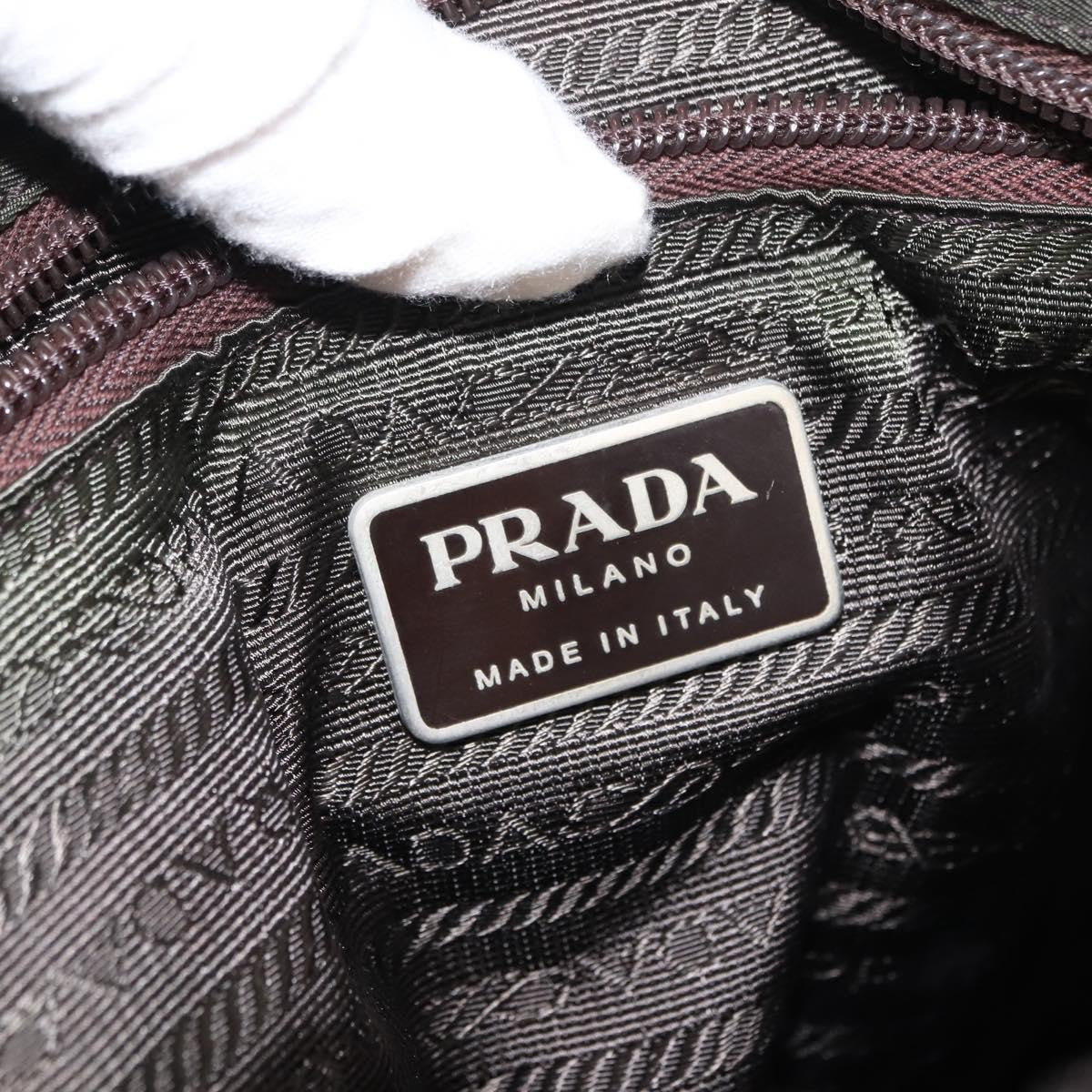 Prada Zip Buckle Messenger Bag Tessuto, KHAKI, NYLON, Crossbody bag