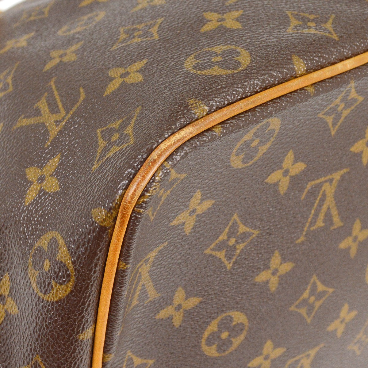 Louis Vuitton Palermo Handbag Monogram Canvas, BROWN, CANVAS, Tote bag