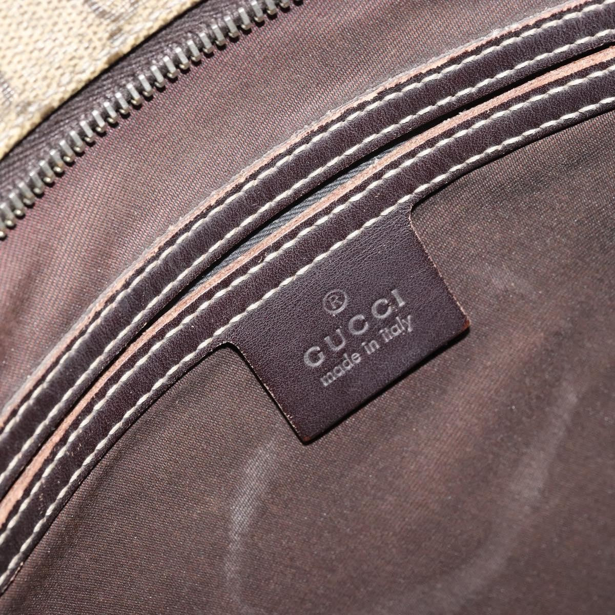 Gucci Zip Top Messenger Bag GG Coated Canvas, BEIGE, PVC, Shoulder bag