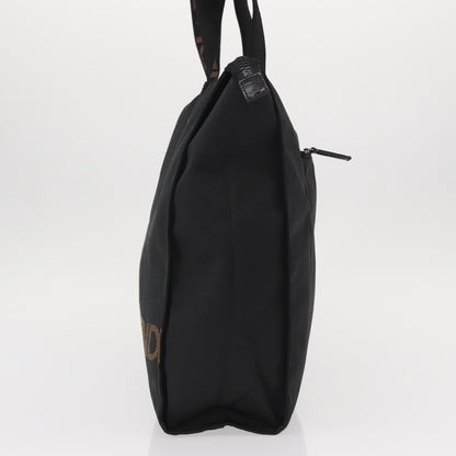 Fendi Vintage Convertible Logo Weekender Nylon, Black, Nylon, Tote Bag
