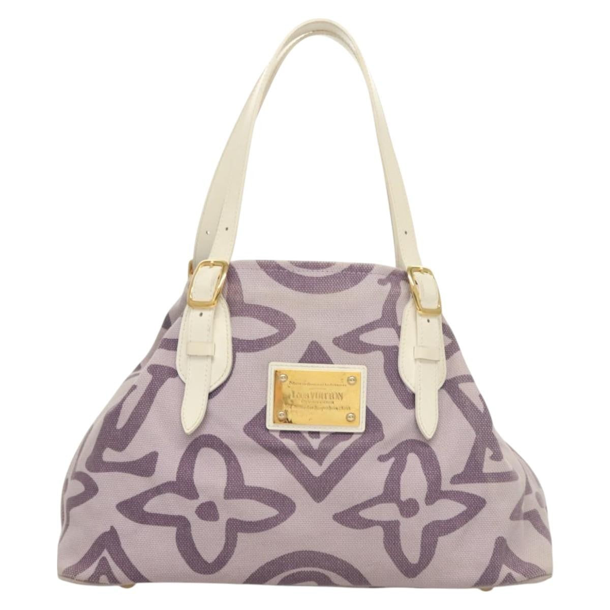Louis Vuitton Tahitienne Cabas Canvas, PURPLE, CANVAS, Tote bag