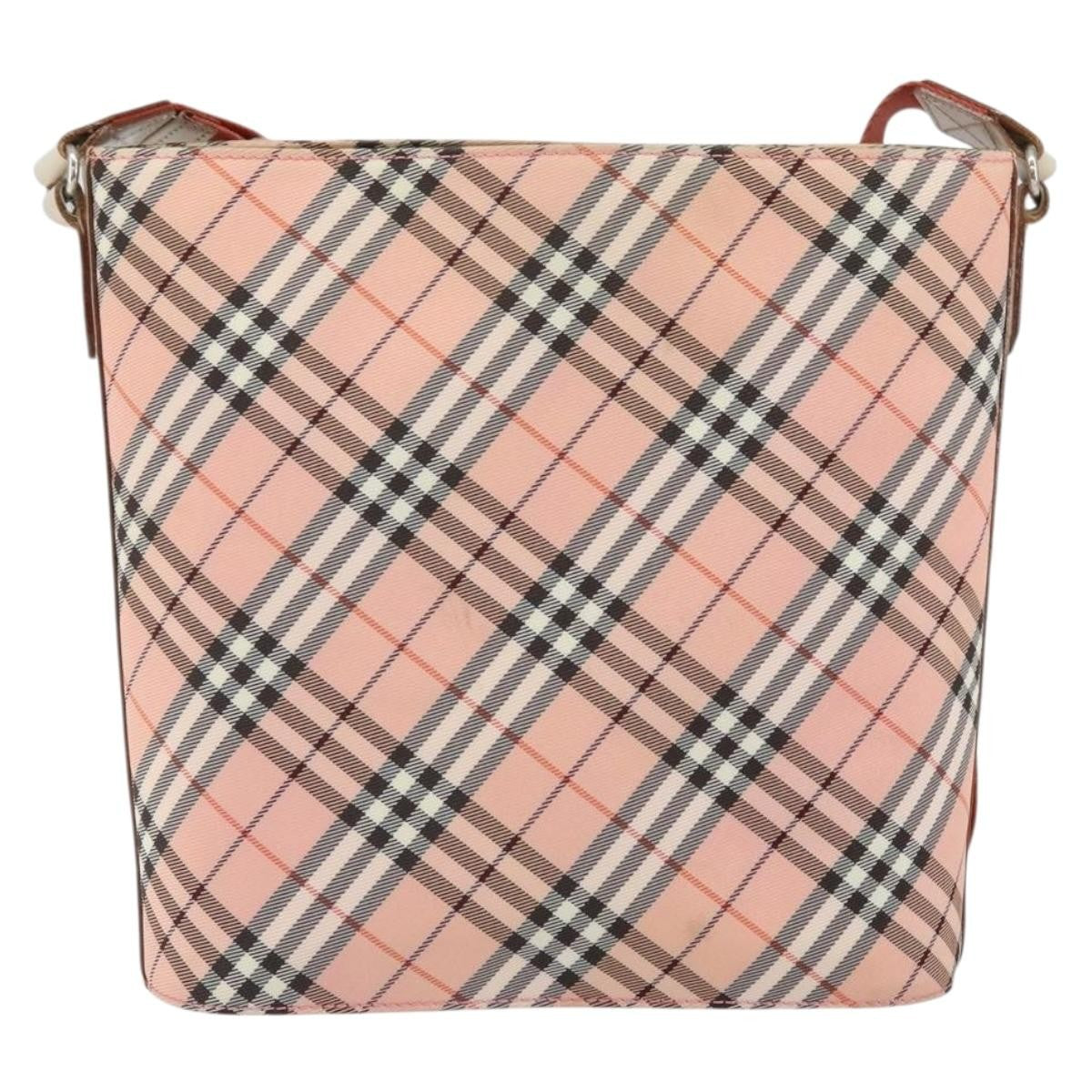 Burberry Nova check Shoulder bag Canvas, PINK, CANVAS, Shoulder bag