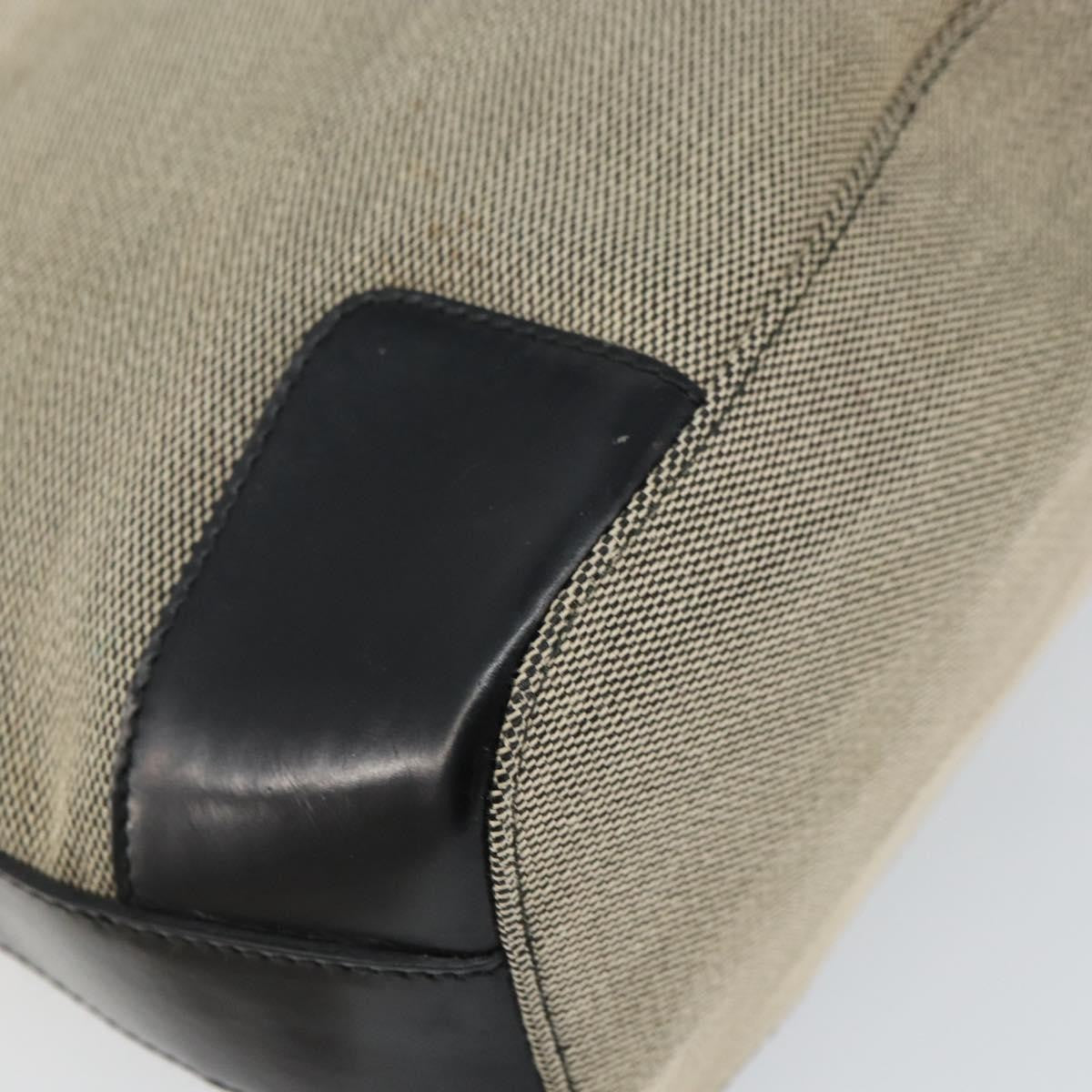 Gucci Vintage Hobo Canvas, GRAY, CANVAS, Shoulder bag