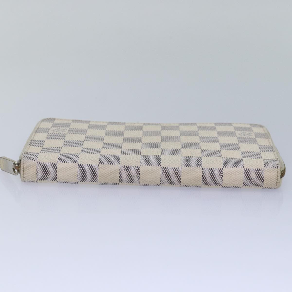 Louis Vuitton Zippy Organizer Damier, WHITE, CANVAS, Wallets