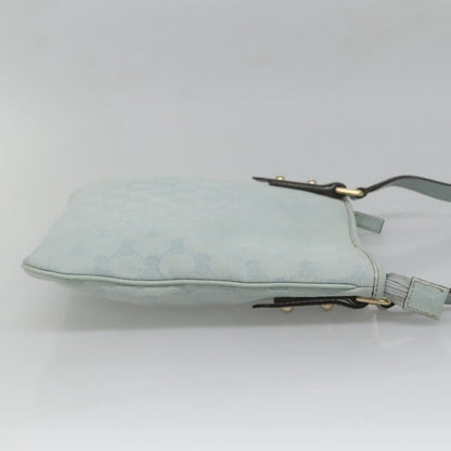 Gucci Vintage Flat Messenger Bag GG Canvas, BLUE, CANVAS, Shoulder bag