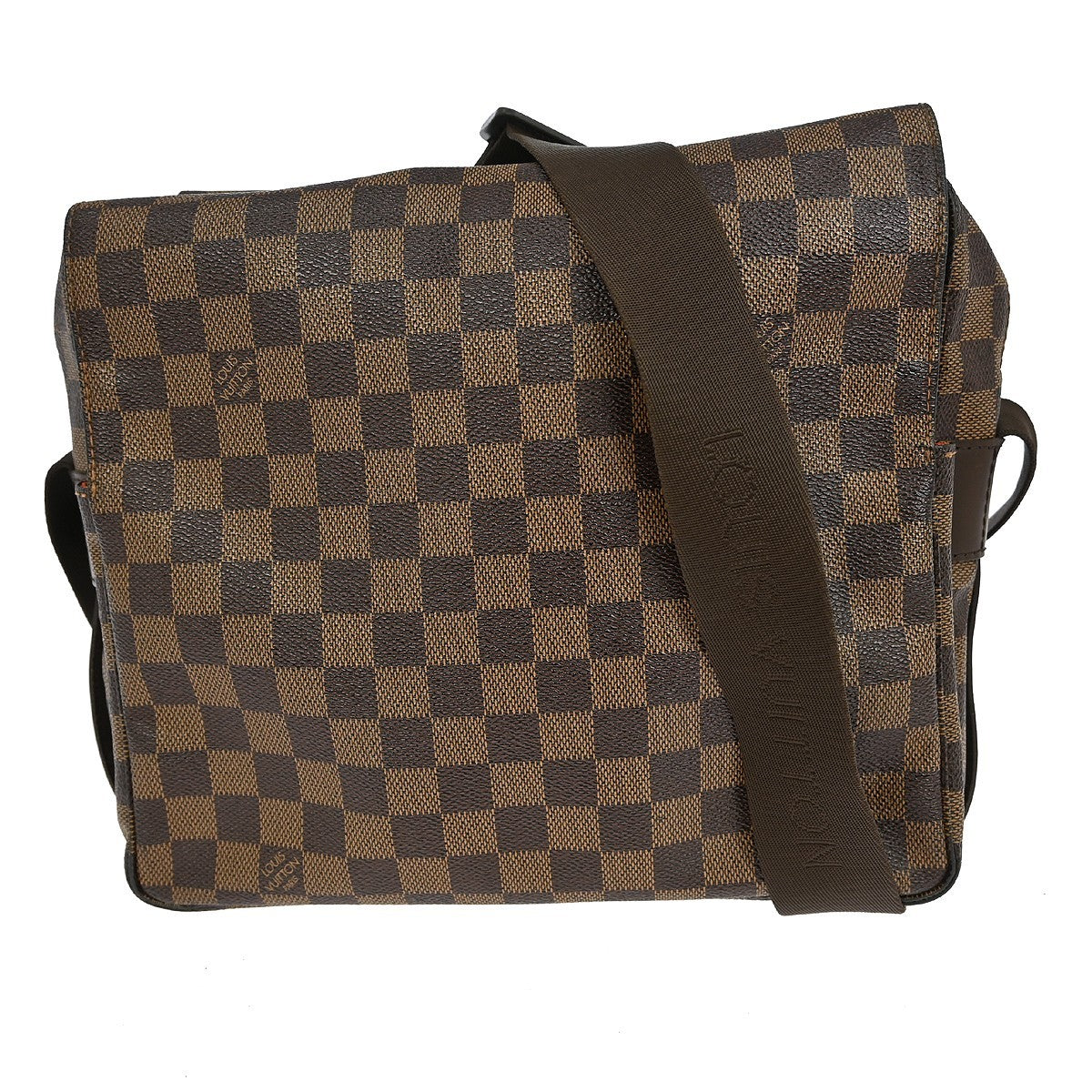 Louis Vuitton Naviglio Handbag Damier, BROWN, CANVAS, Shoulder bag