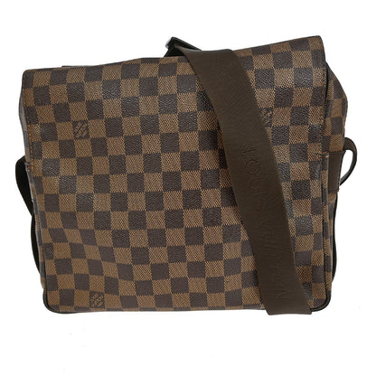 Louis Vuitton Naviglio Handbag Damier, BROWN, CANVAS, Shoulder bag