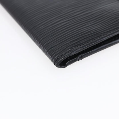 Louis Vuitton pocket organizer Leather, BLACK, LEATHER, Card Holders
