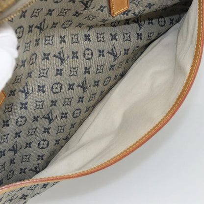 Louis Vuitton Marie Handbag Mini Lin, BLUE, CANVAS, Handbag