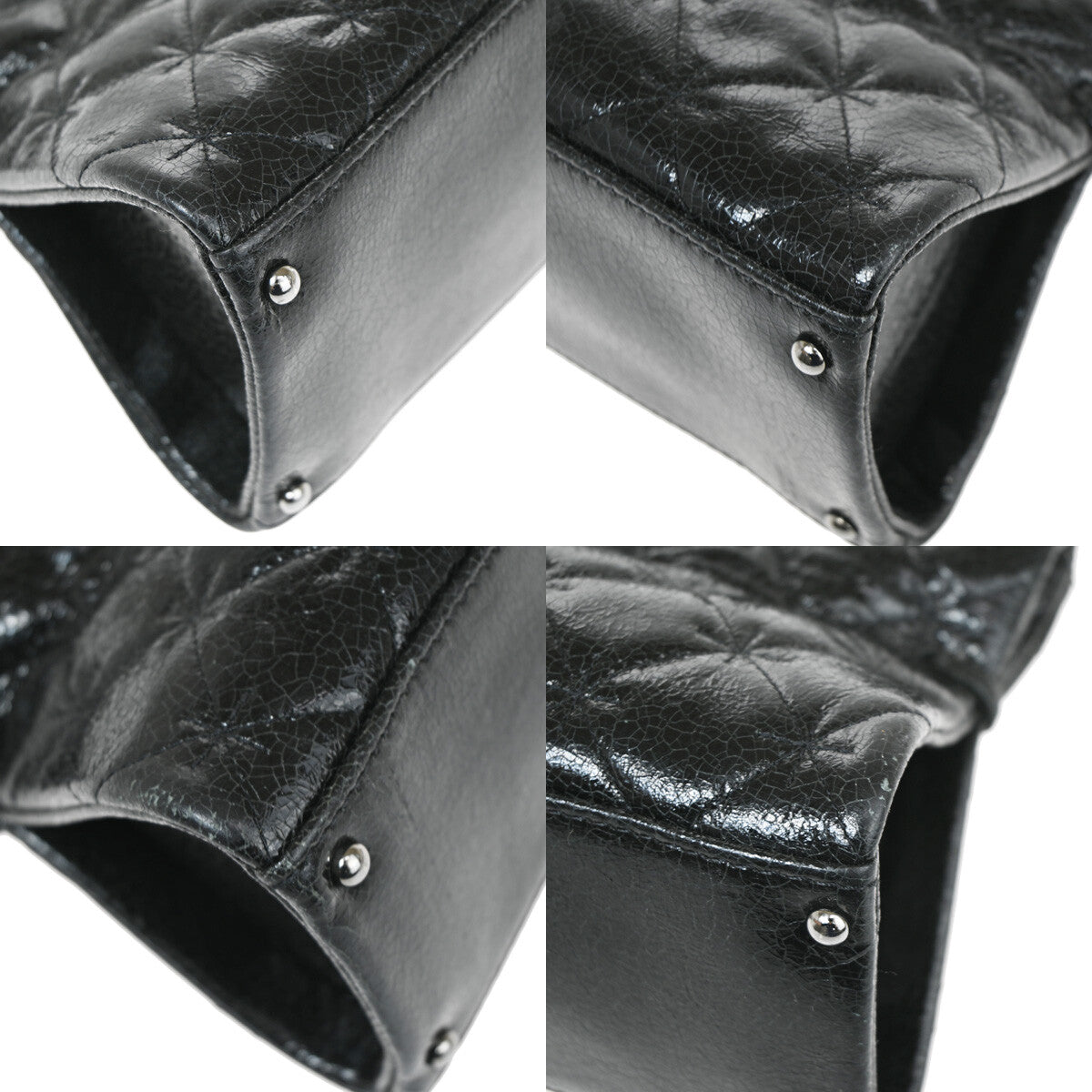 Chanel Reissue 2.55 Tote Quilted Calfskin, BLACK, PATENT_LEATHER, Shoulder bag