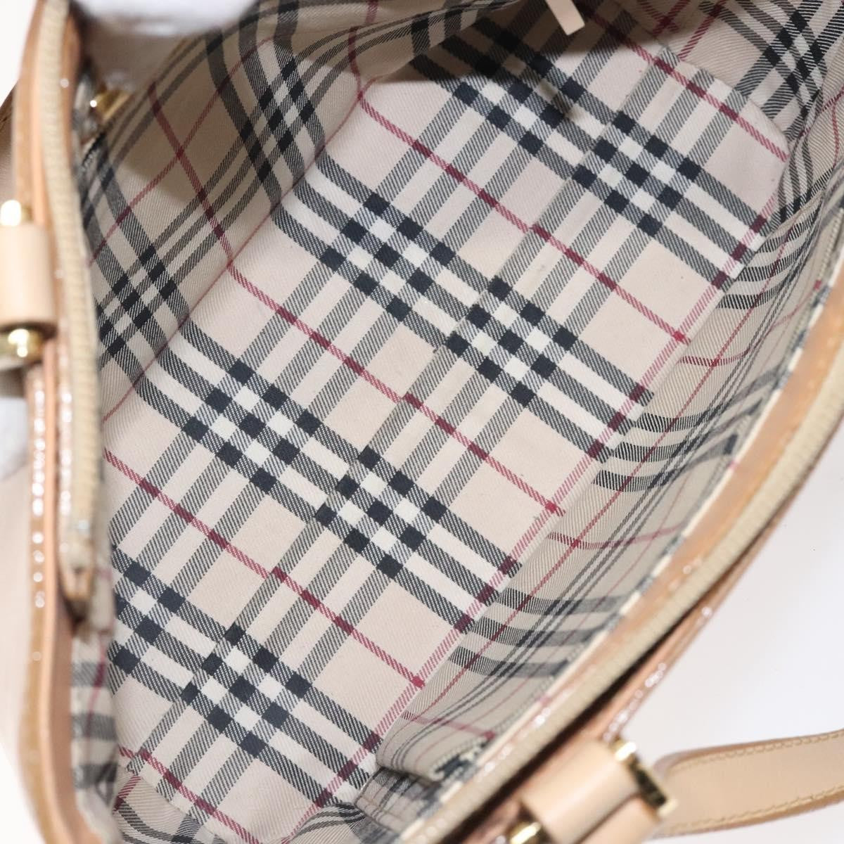 Burberry Vintage Handbag Leather, BEIGE, LEATHER, Handbag