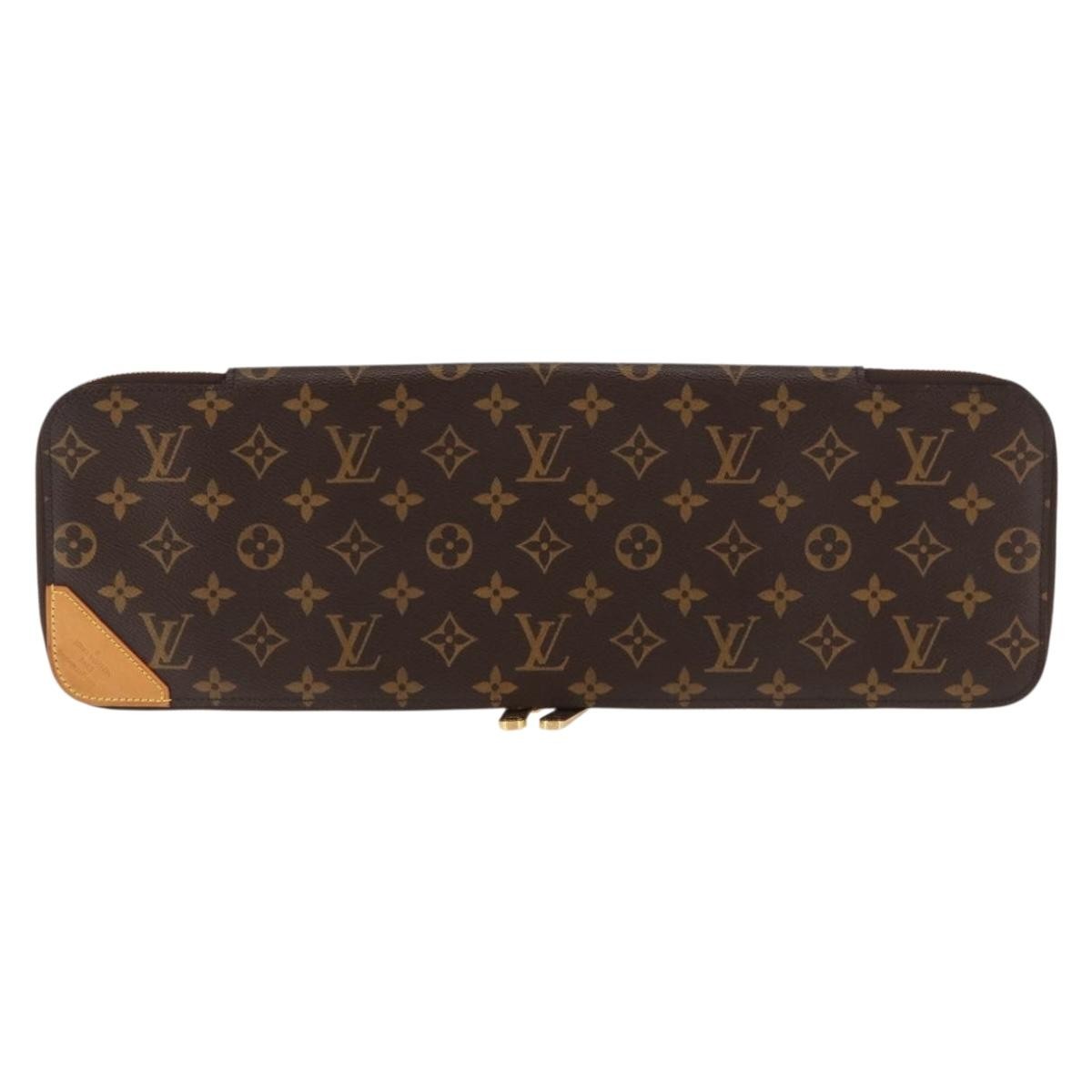 Louis Vuitton 5 Tie Case Monogram Canvas, BROWN, CANVAS, Clutche & pouche