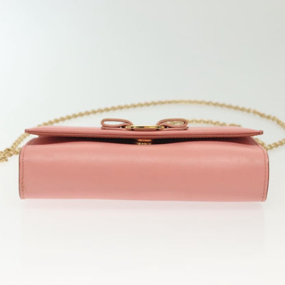 Salvatore Ferragamo Ginny Crossbody Bag Leather, PINK, LEATHER, Shoulder bag