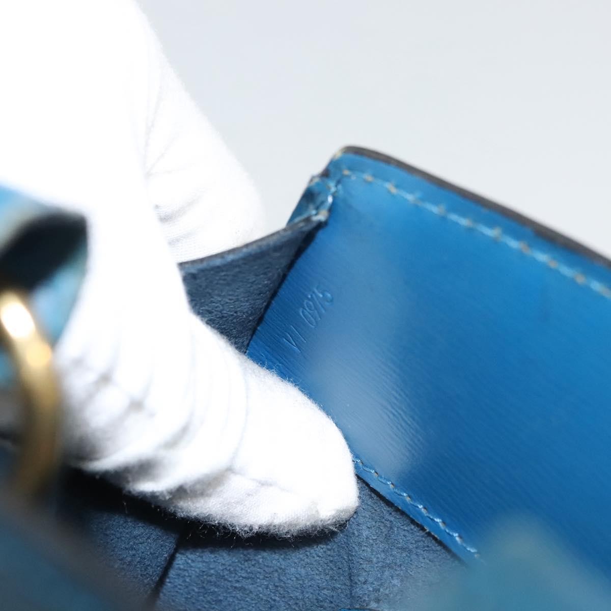 Louis Vuitton Cluny Shoulder Bag Epi Leather, BLUE, LEATHER, Shoulder bag