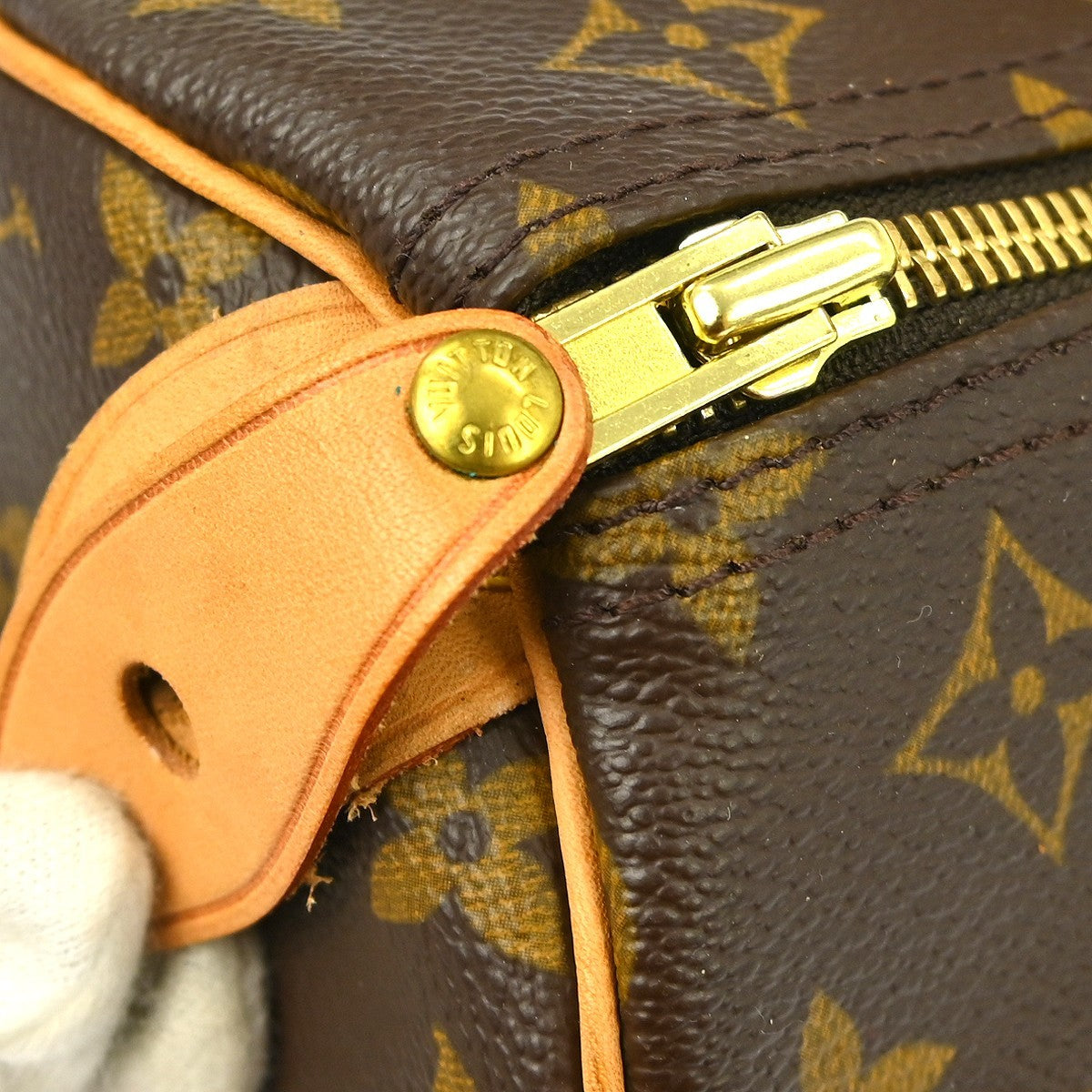 Louis Vuitton Speedy Handbag Monogram Canvas, Brown, Canvas, Handbag