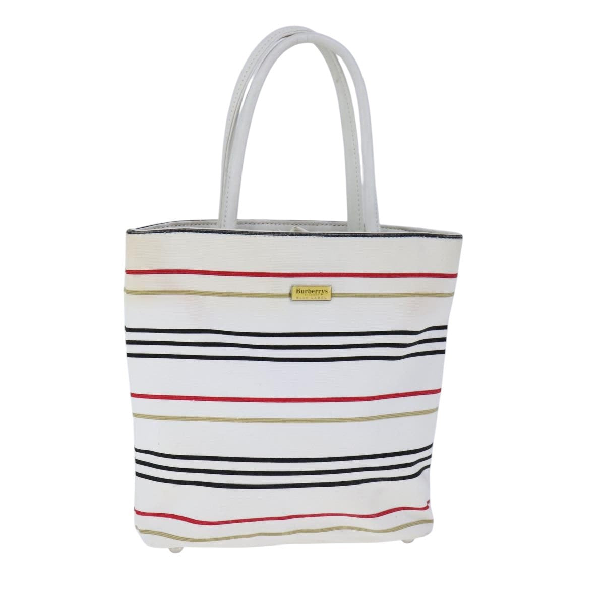 Burberry Blue Label Handbag Canvas, WHITE, CANVAS, Handbag