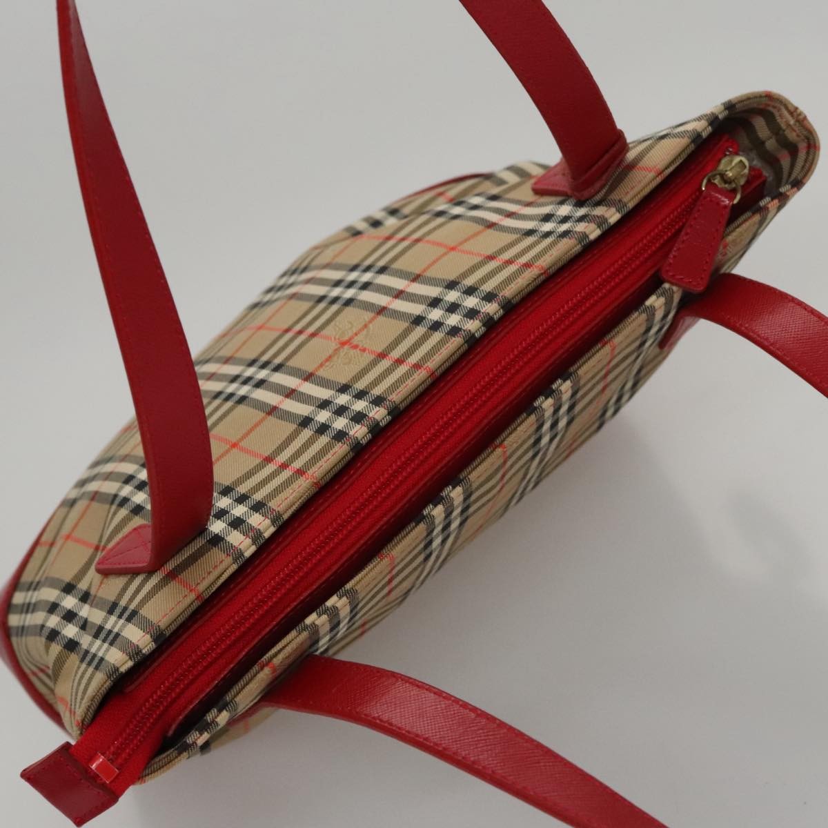 Burberry Nova Check Handbag Nova Check Canvas, BEIGE, CANVAS, Handbag