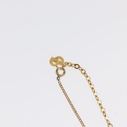 Christian Dior CD Round Pendant Necklace Metal, Gold, Metal, Necklace