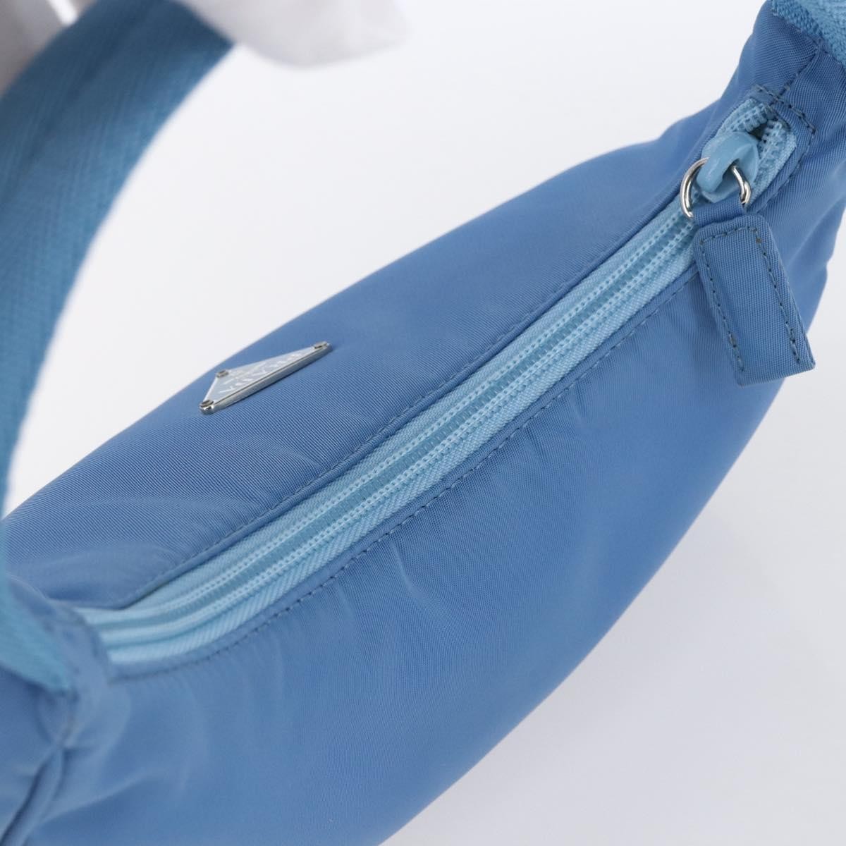 Prada Hobo Tessuto, BLUE, NYLON, Handbag