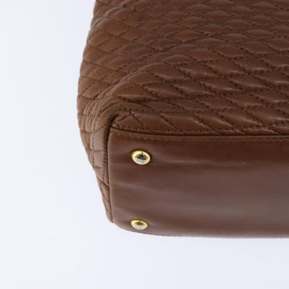 Bally Vintage Tote Bag Leather, Brown, Leather, Tote Bag
