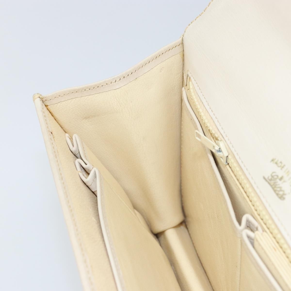 Gucci Vintage clutch Bag Leather, WHITE, LEATHER, Clutche & pouche