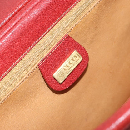 Gucci Vintage Shoulder Bag Leather, RED, LEATHER, Shoulder bag
