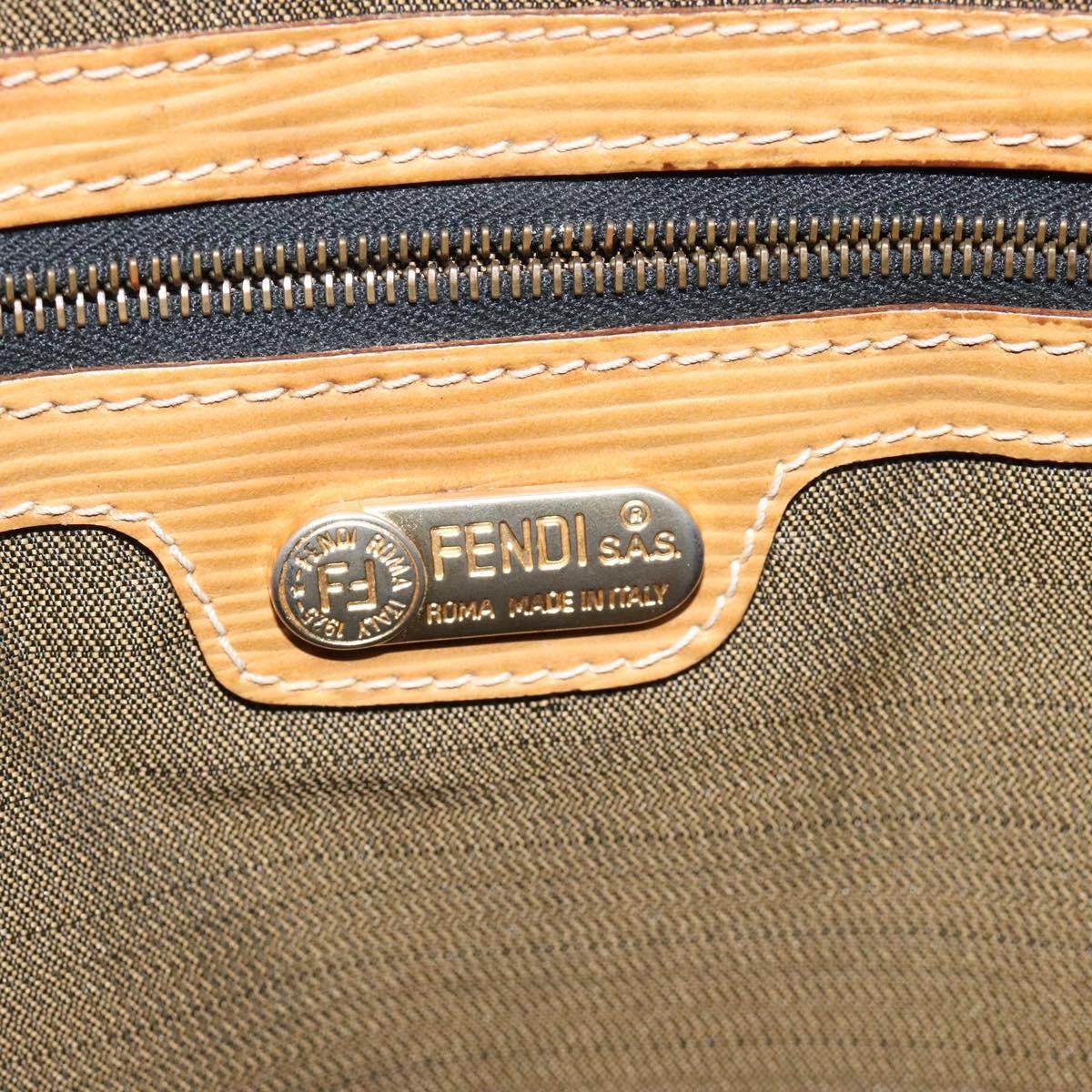 Fendi Vintage Top Handle Bag Zucca canvas, BLACK, CANVAS, Tote bag