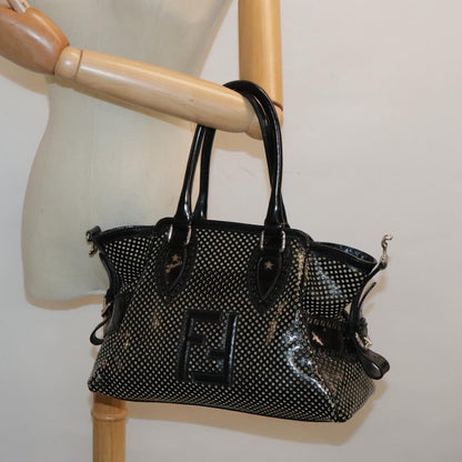 Fendi Bag Du Jour Perforated Leather, BLACK, LEATHER, Handbag
