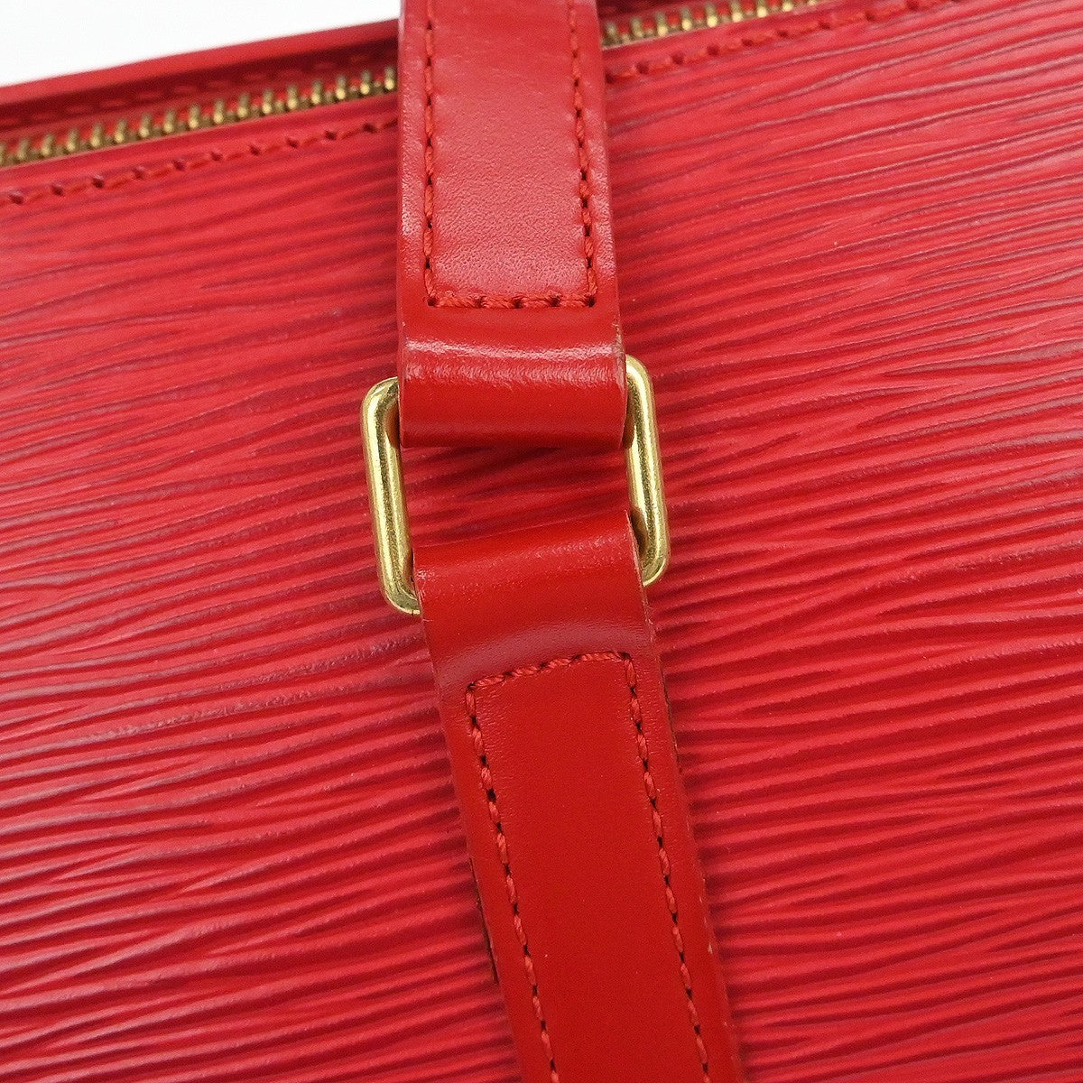 Louis Vuitton Soufflot Handbag Epi Leather, Red, Leather, Handbag