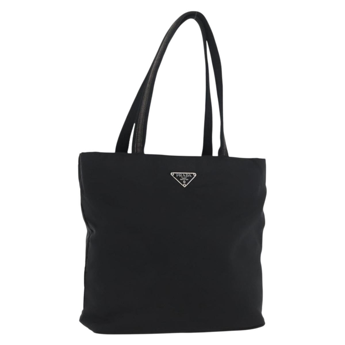 Prada Vintage Tote Nylon, Black, Nylon, Tote Bag