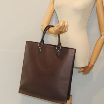 Louis Vuitton Sac Plat Bag Epi Leather, BROWN, LEATHER, Handbag