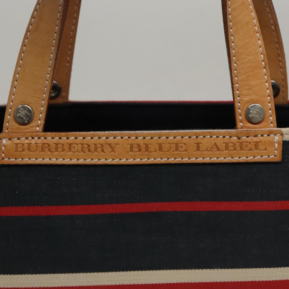 Burberry Blue Label Handbag Canvas, NAVY, CANVAS, Handbag