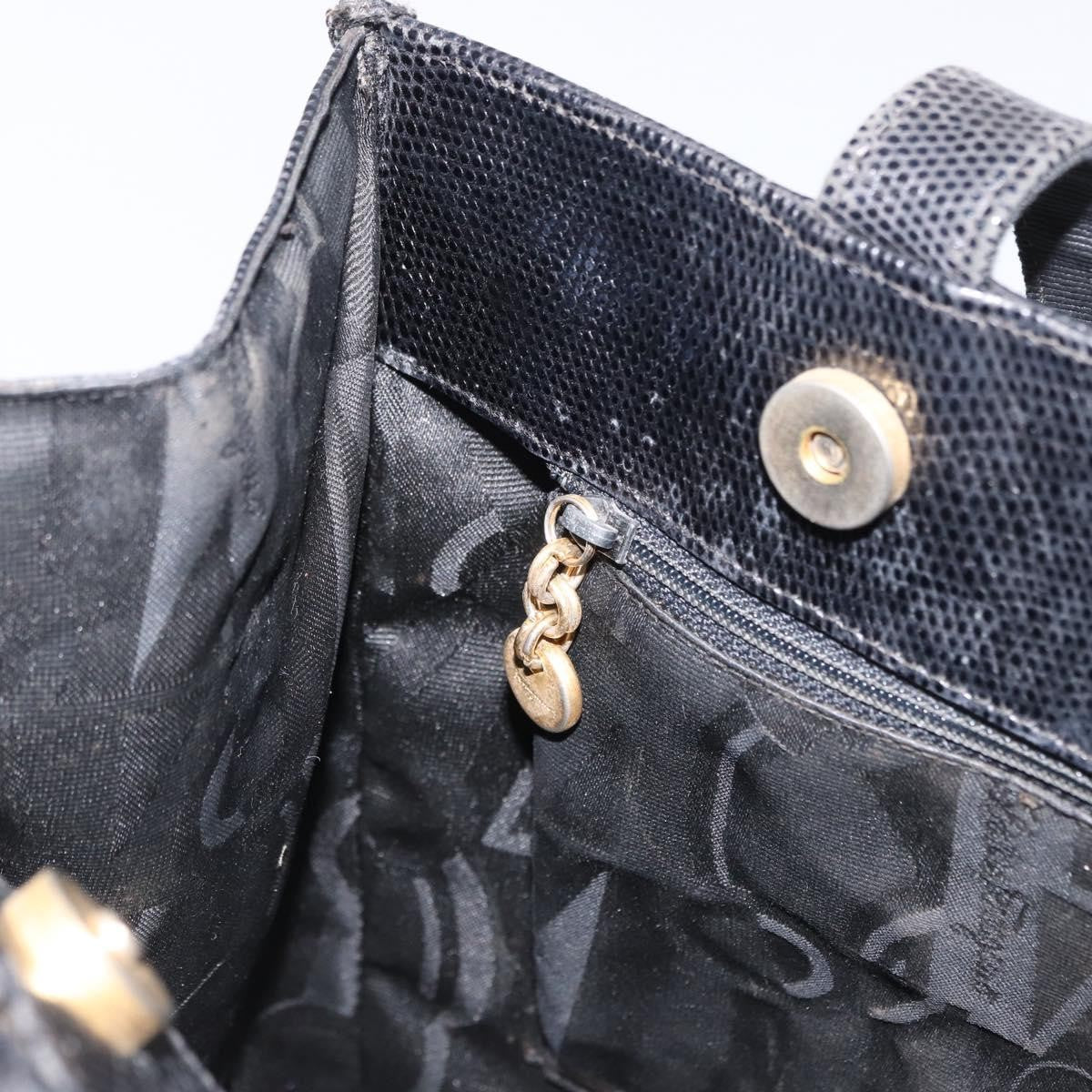 Salvatore Ferragamo Vara Tote Leather, BLACK, LEATHER, Tote bag