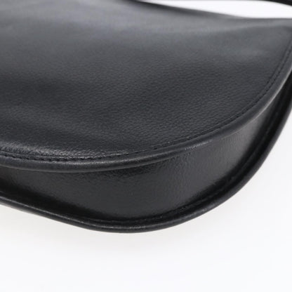 Saint Laurent Vintage Shoulder Bag Leather, BLACK, LEATHER, Shoulder bag